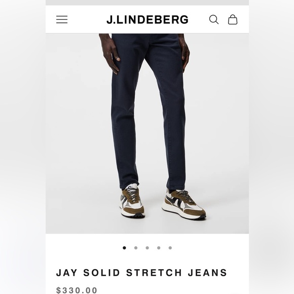 J.Lindeberg Jay Washed Faded Jeans Slim Fit 31/34 - Picture 1 of 9